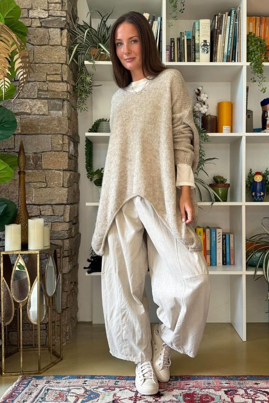 Big Softie Archie Slouch Knit Oatmeal
